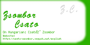 zsombor csato business card